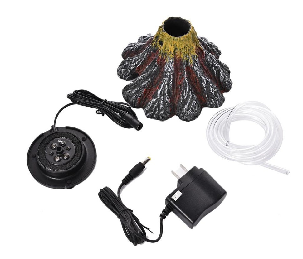 MagmaFlow - Vulcano Effetto Eruzione con Kit LED & Bolle