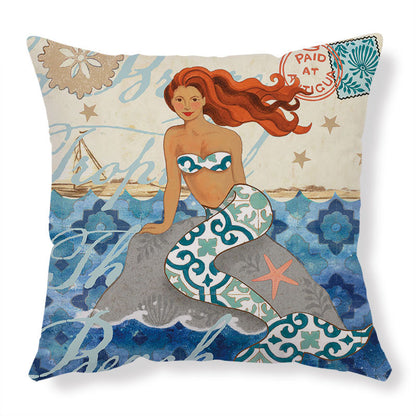 Ocean Turtle Print – Federa Decorativa con Stampa Tartaruga Marina