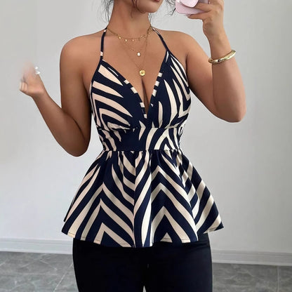 Elegant Halter-Style Backless Top (S-2XL)