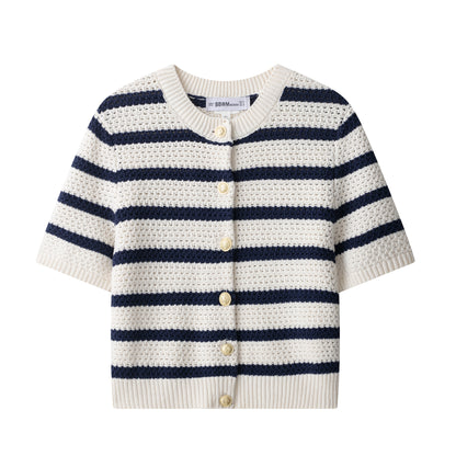 Gilet in Maglia a Righe (S-L)