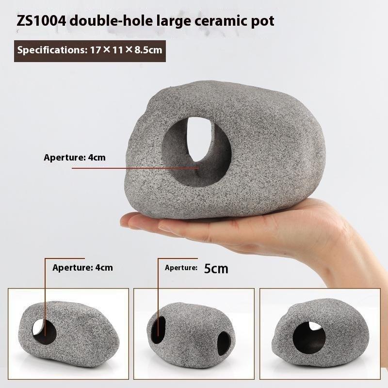 CichlidStone - Set Rifugi in Ceramica Naturale