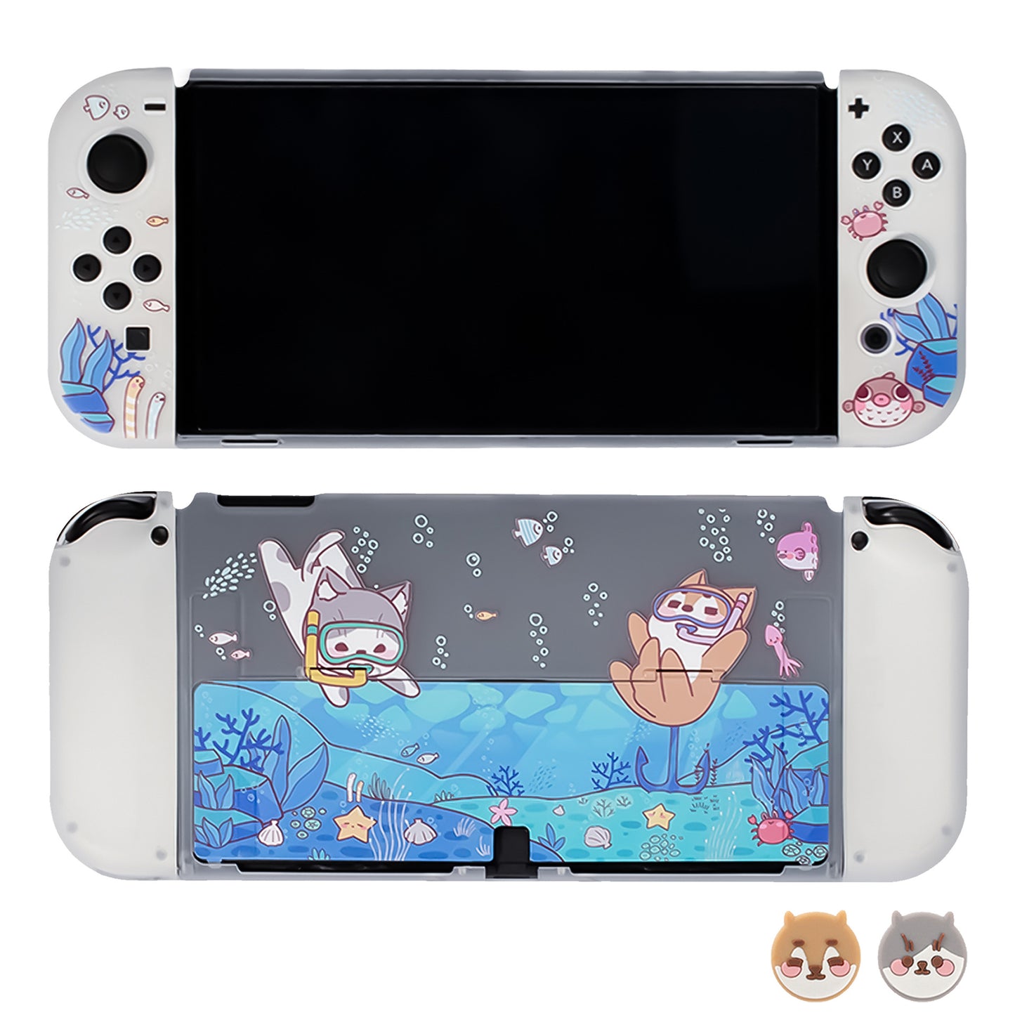 Cover Rigida Deep-Sea Edition (Protezione TPU+PC per Switch OLED)