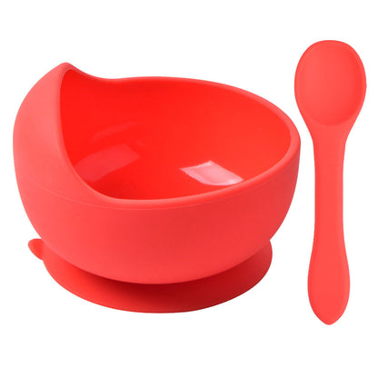 Soft Silicone Baby Set – Piatto e Cucchiaio Coordinati in Silicone