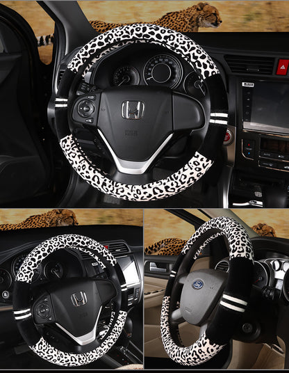 Wild-Touch - Coprivolante in Peluche Leopardato