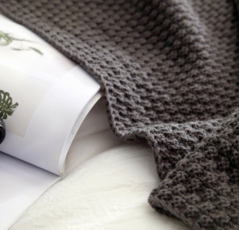 Coperta Nordica a Maglia con Frange