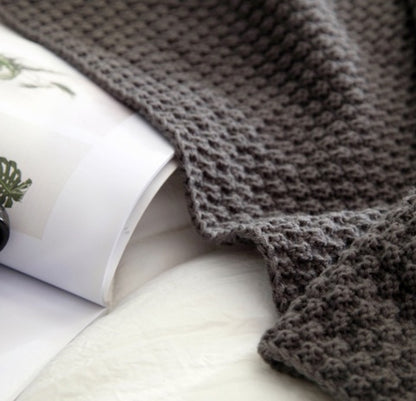 Coperta Nordica a Maglia con Frange