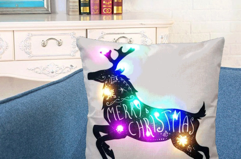 Luminous Linen Glow – Federa in Lino con Luci LED Integrate