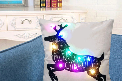 Luminous Linen Glow – Federa in Lino con Luci LED Integrate