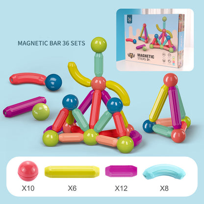 Magno-Build Sticks – Set di Costruzioni con Bastoncini Magnetici