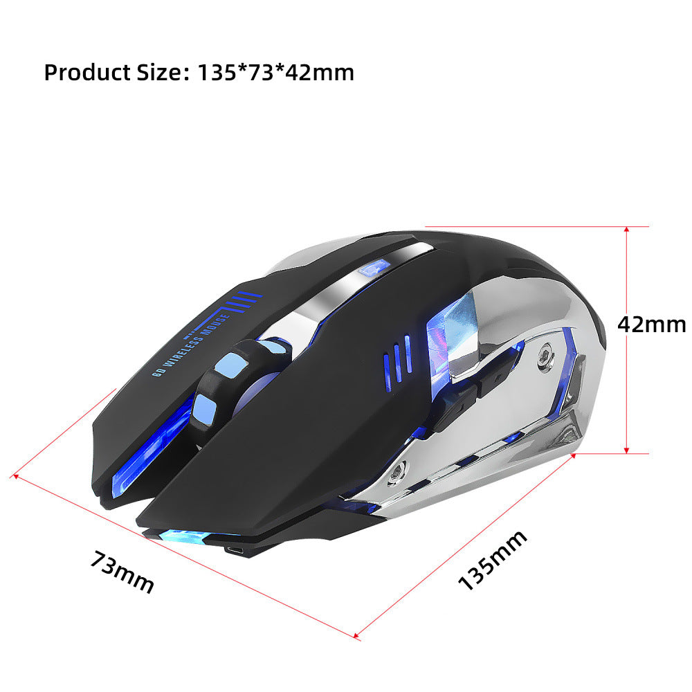 HXSJ Pro-Gaming Mouse 2.4G con Retroilluminazione LED