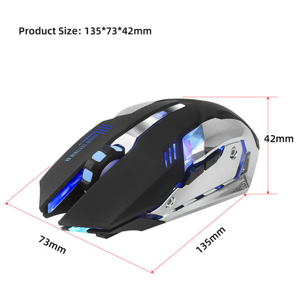 HXSJ Pro-Gaming Mouse 2.4G con Retroilluminazione LED