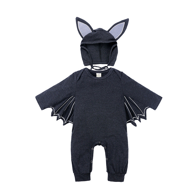 Dark Hero – Tutina Baby Bat con Mantellina Integrata (6-9 mesi, 12-18 mesi, 2-3 anni, 3-4 anni)
