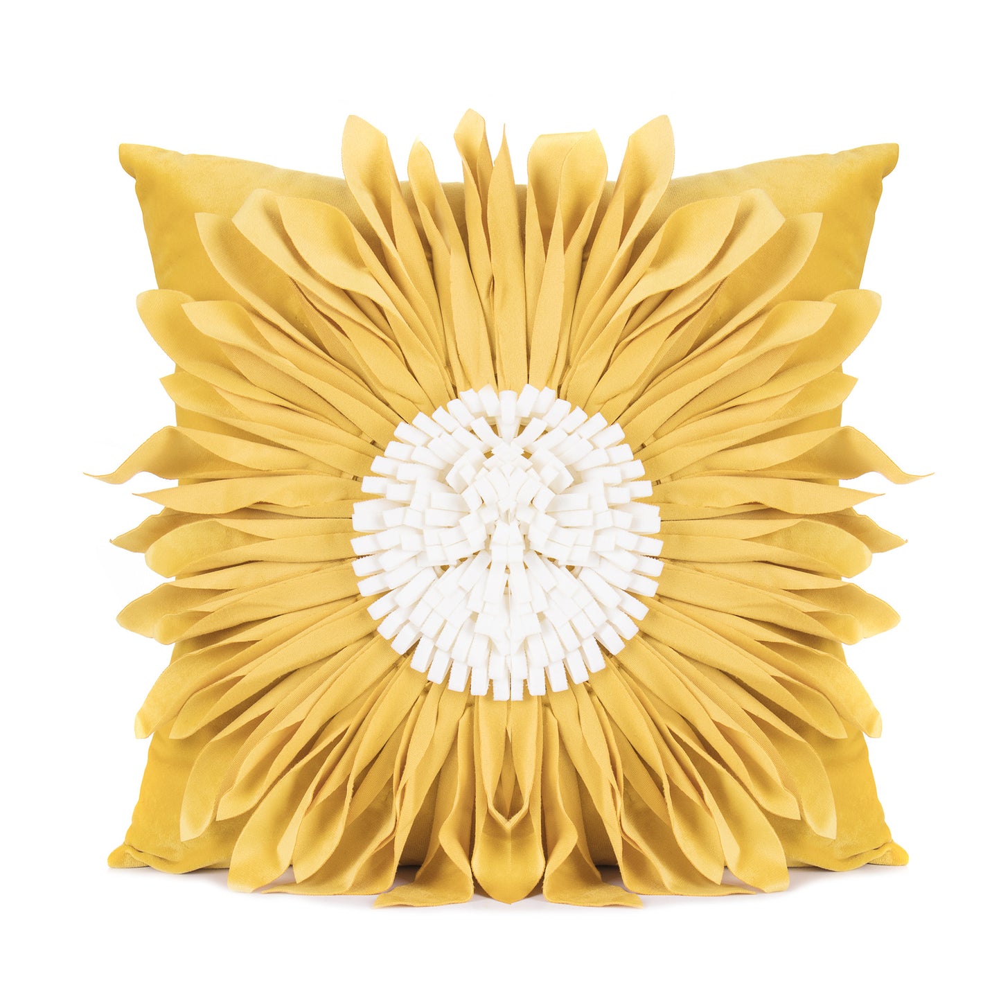 3D Chrysanthemum Velvet – Cuscino in Velluto con Cuciture a Fiore 3D