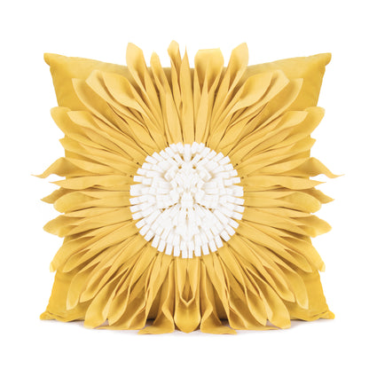 3D Chrysanthemum Velvet – Cuscino in Velluto con Cuciture a Fiore 3D