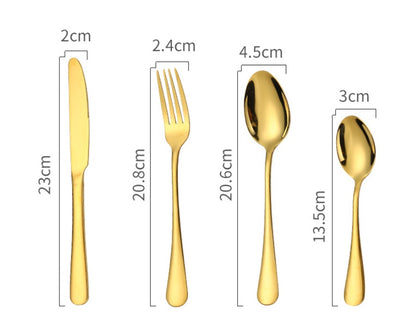 Nile Royal Gold - Set Posate 24 Pezzi con Valigetta Luxury
