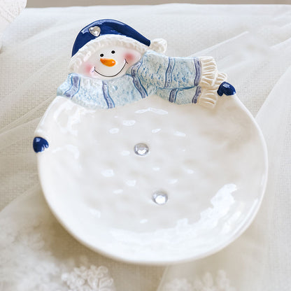 Xmas Snowman Set – Stoviglie Natalizie a Forma di Pupazzo di Neve