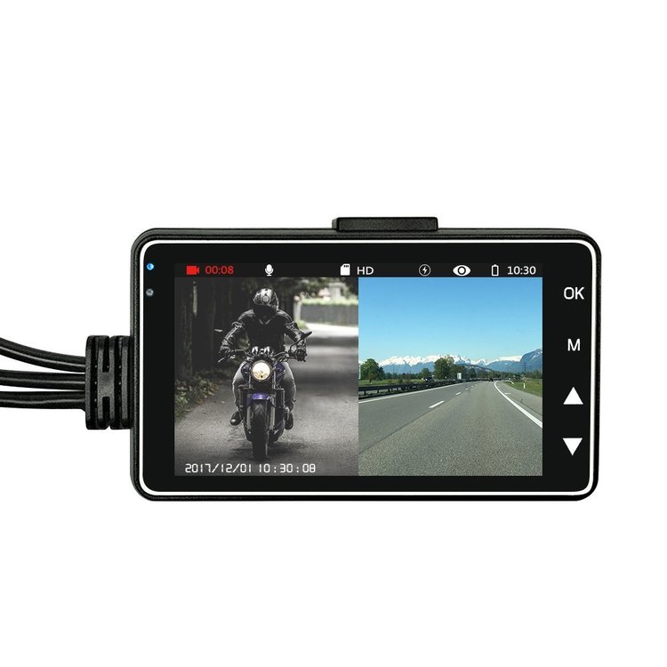 Dashcam Moto Pro Dual-Lens