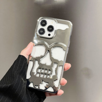 Skull-Gold Luxury: Cover Teschio 3D Metal (Iphone 13-14-15-16 / 14-15-16 Plus / 13-14-15-16 Pro / 13-14-15-16 Pro Max