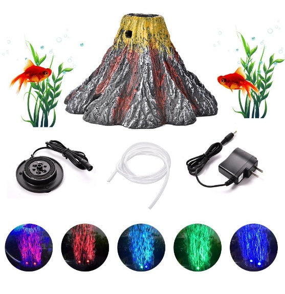 MagmaFlow - Vulcano Effetto Eruzione con Kit LED & Bolle
