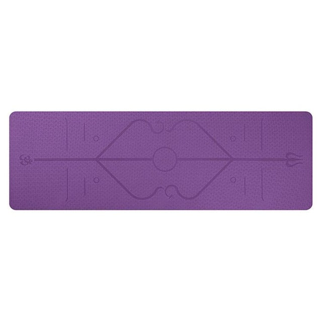 Guided Balance – Tappetino Yoga in TPE con Linee di Posizione