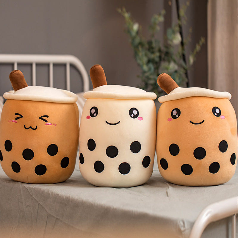 Boba Tea Plush – Cuscino Peluche a forma di Tazza Bubble Tea