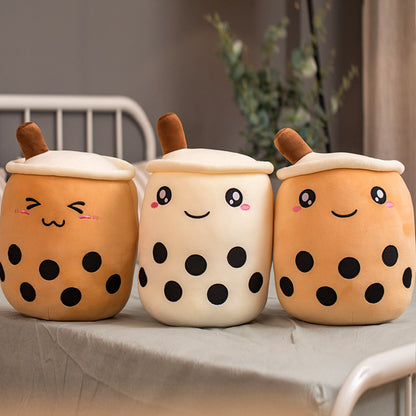 Boba Tea Plush – Cuscino Peluche a forma di Tazza Bubble Tea