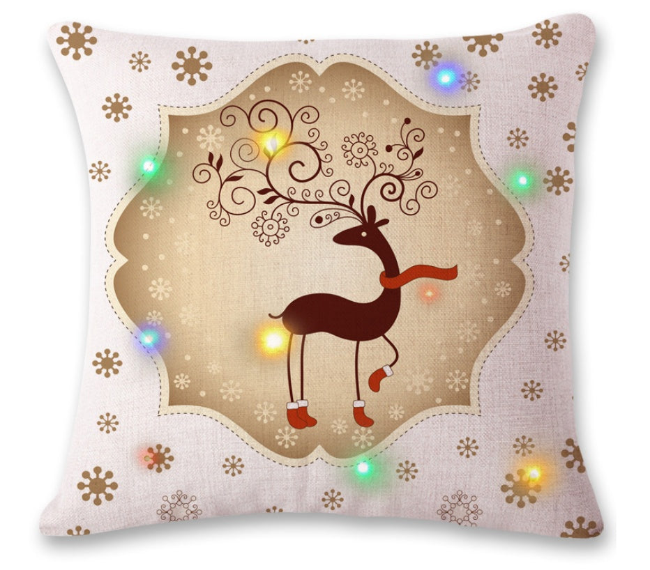 Luminous Linen Glow – Federa in Lino con Luci LED Integrate