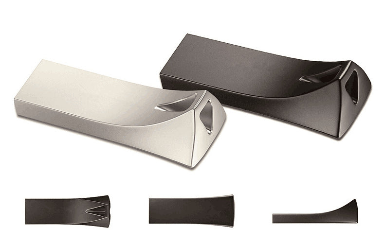 Mini Flash Drive Triangolare in Metallo - Design Compatto (8GB / 16GB / 32GB / 64GB / 128GB / 1T)