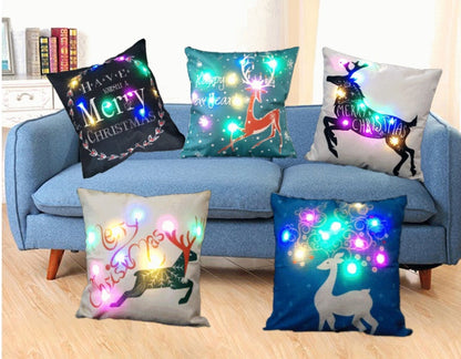 Luminous Linen Glow – Federa in Lino con Luci LED Integrate