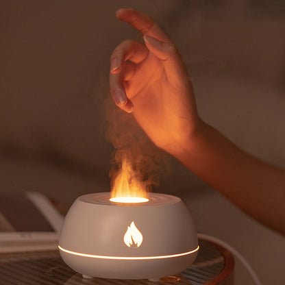 Flame Mood - Mini Umidificatore Aroma a 7 Colori