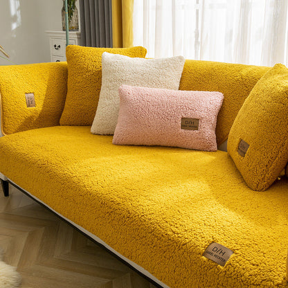 Winter Lamb-Wool Cover – Copridivano Spesso in Lana d'Agnello Antiscivolo