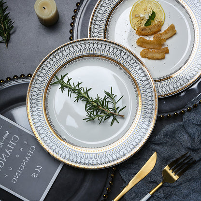 Piatto Luxury European Style - Dettagli Oro