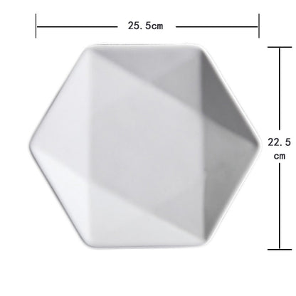 Matte Nordic Plate – Piatto in Ceramica Opaca Stile Occidentale