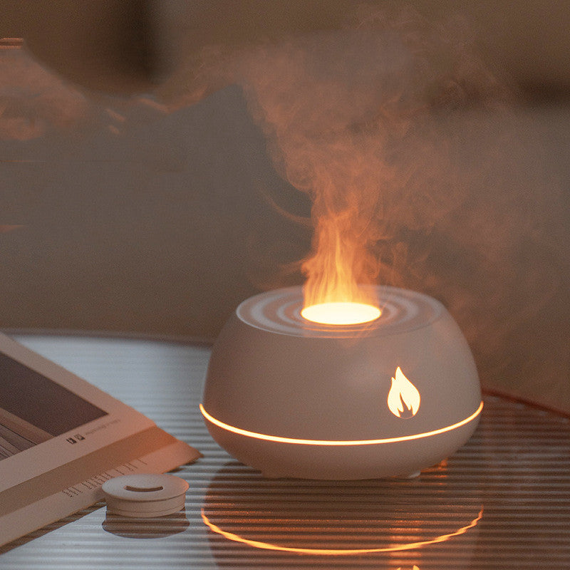Flame Mood - Mini Umidificatore Aroma a 7 Colori