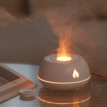 Flame Mood - Mini Umidificatore Aroma a 7 Colori