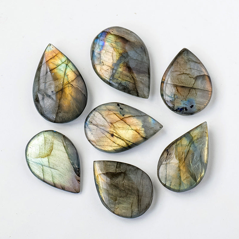 DeepIris - Pietre a Goccia in Labradorite Naturale