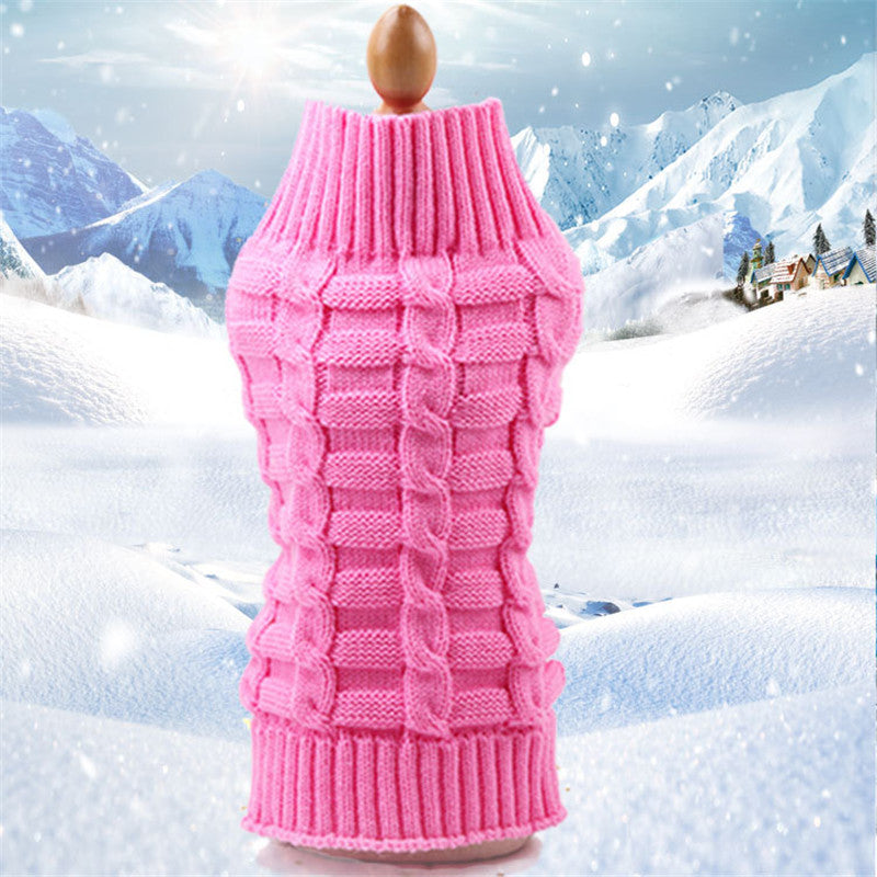 Maglione Intrecciato in Finto Cashmere