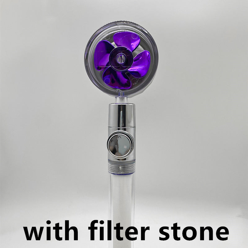 Soffione Doccia Turbo Jet con Filtro a Elica