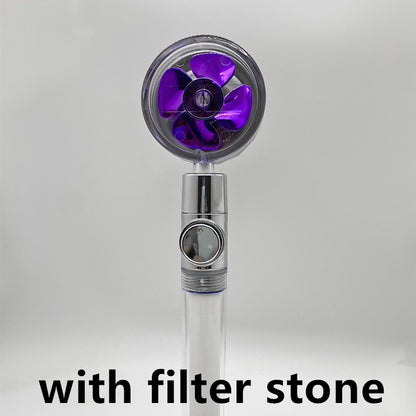 Soffione Doccia Turbo Jet con Filtro a Elica