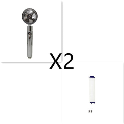 Soffione Doccia Turbo Jet con Filtro a Elica