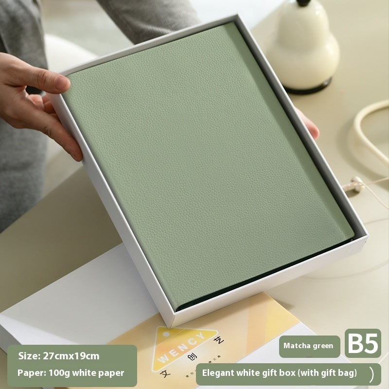Notebook in Pelle Morbida Motivo Litchi