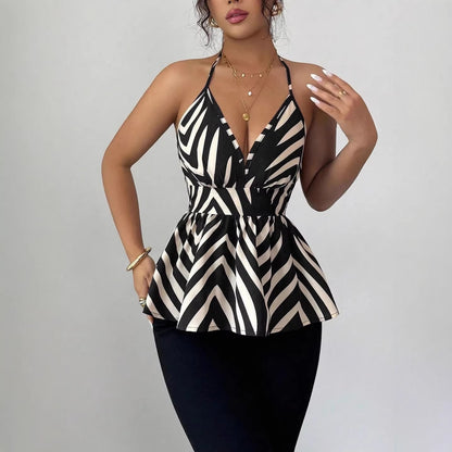 Elegant Halter-Style Backless Top (S-2XL)