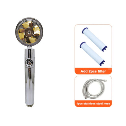 Soffione Doccia Turbo Jet con Filtro a Elica