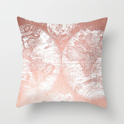 Pink Soft-Touch Case – Federa per Cuscino in Velluto Rosa Pastello