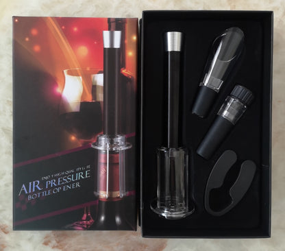 Set Apribottiglie Vino a Pressione d'Aria