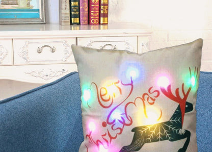 Luminous Linen Glow – Federa in Lino con Luci LED Integrate