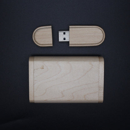 Chiavetta USB Business in Legno Naturale (4GB / 8GB / 16GB / 32GB / 64GB)