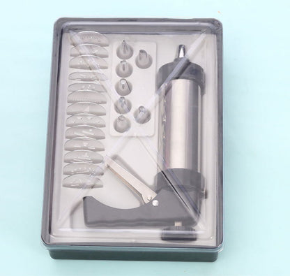 CookieMaster Pro - Spara-Biscotti e Decoratore 2-in-1 con 20 Trafile in Acciaio.
