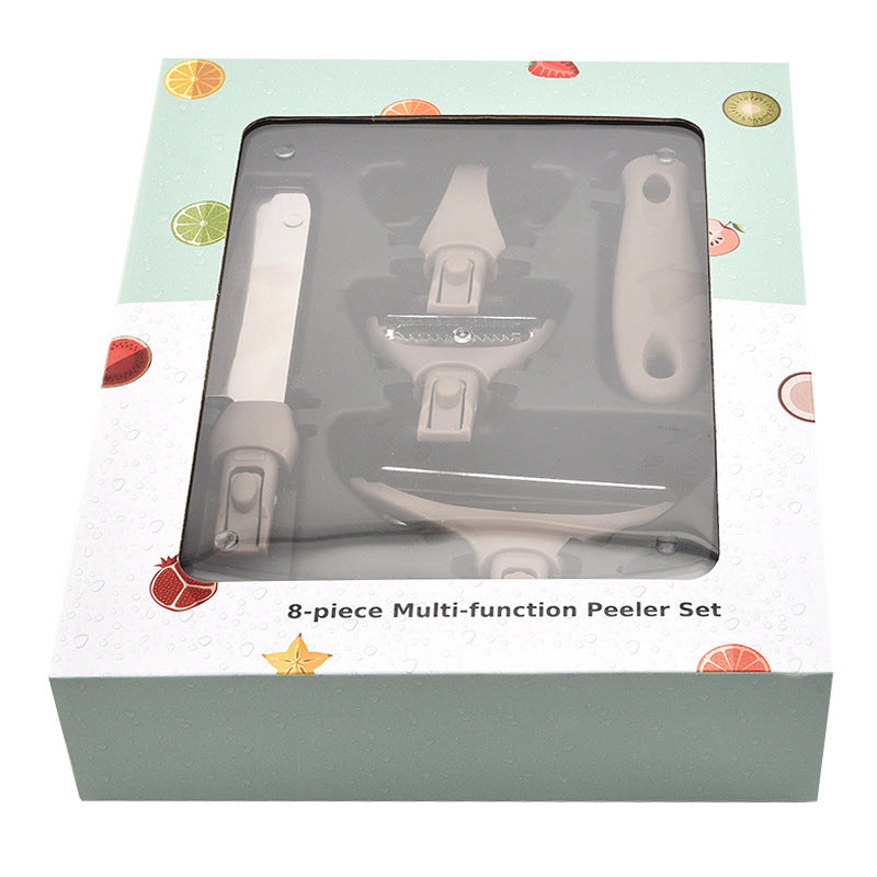 Kit Chef Smart 5-in-1: Tagliere e Utensili Salva-Spazio