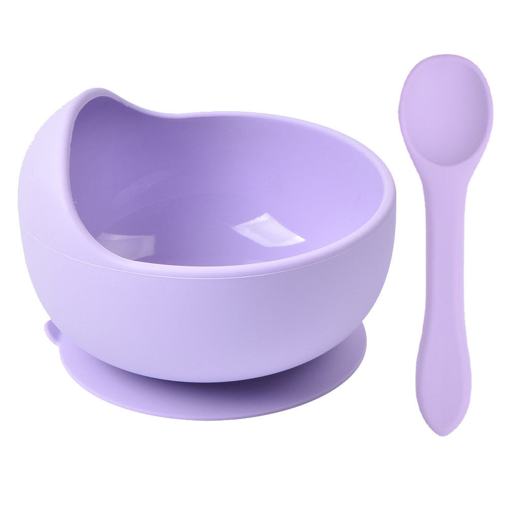 Soft Silicone Baby Set – Piatto e Cucchiaio Coordinati in Silicone